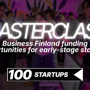 Promotional image for the third mastercall from the 100STARTUPS event