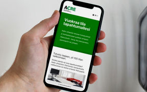 ACREn tilakatalogin verkkopalvelu puhelimessa