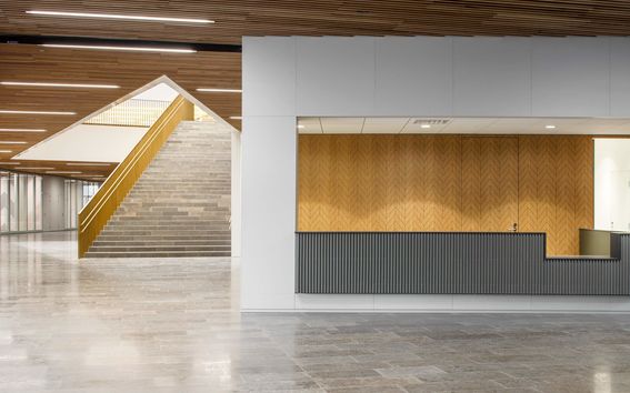 Empty lobby from Aalto University School of Business