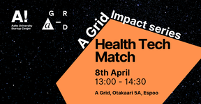 Promotional image for the next event of the A Grid Impact Series, taking place April 8th